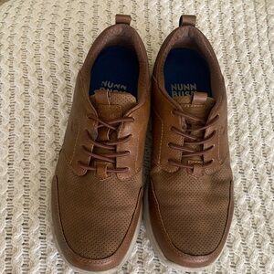 Nunn Bush Men's Tan Leather Sneakers